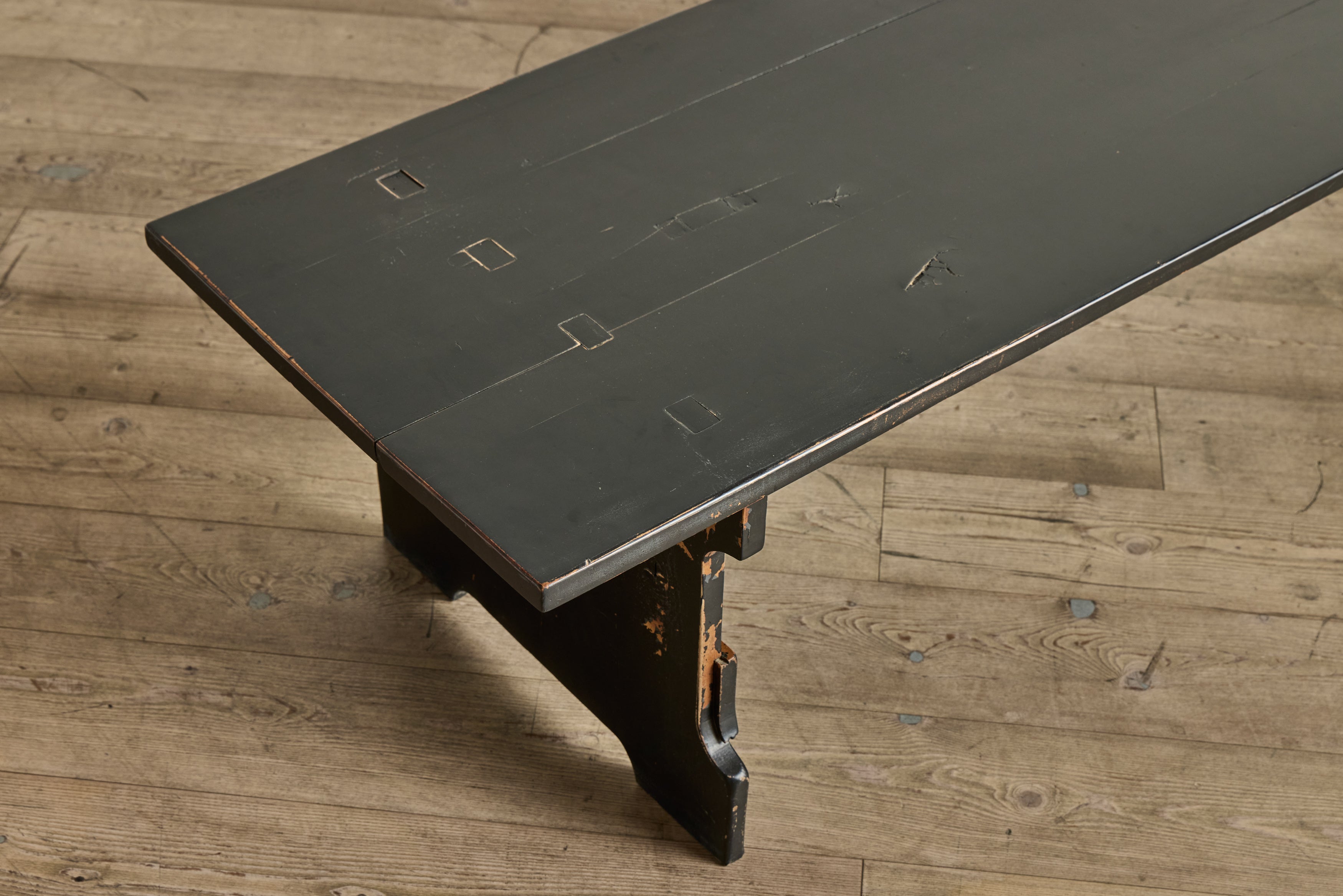 Long Painted Coffee Table