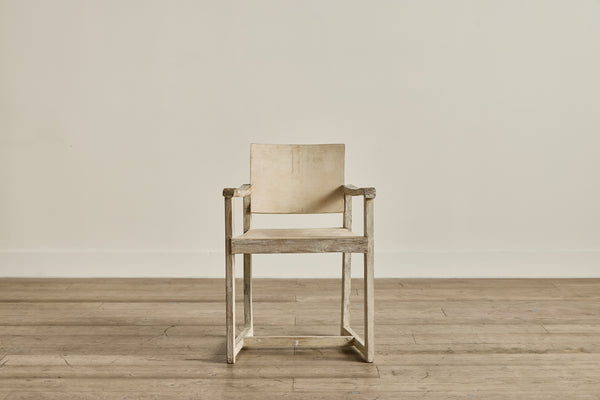 Rustic Painted Wood Side Chair