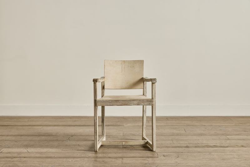 Rustic Painted Wood Side Chair