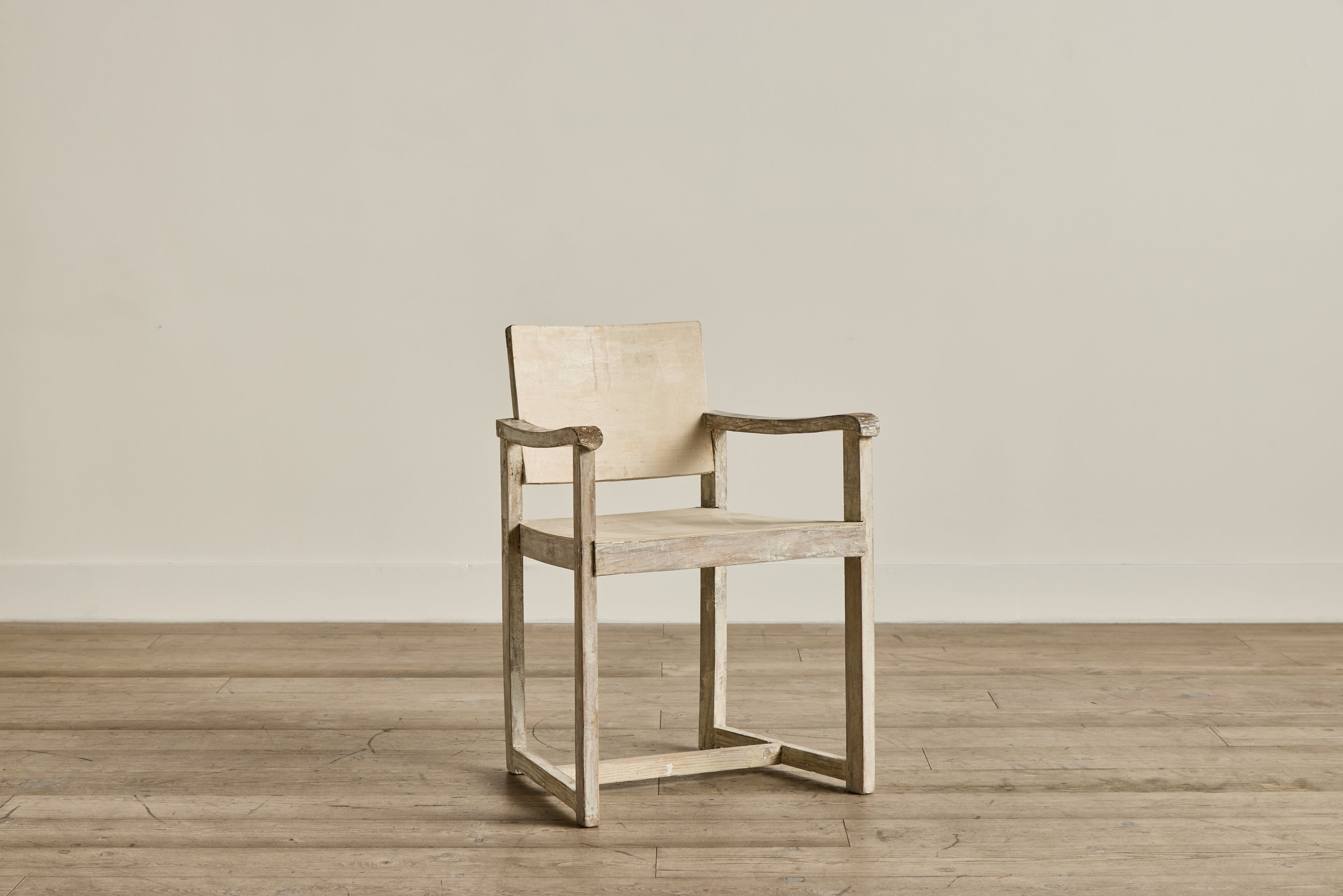 Rustic Painted Wood Side Chair