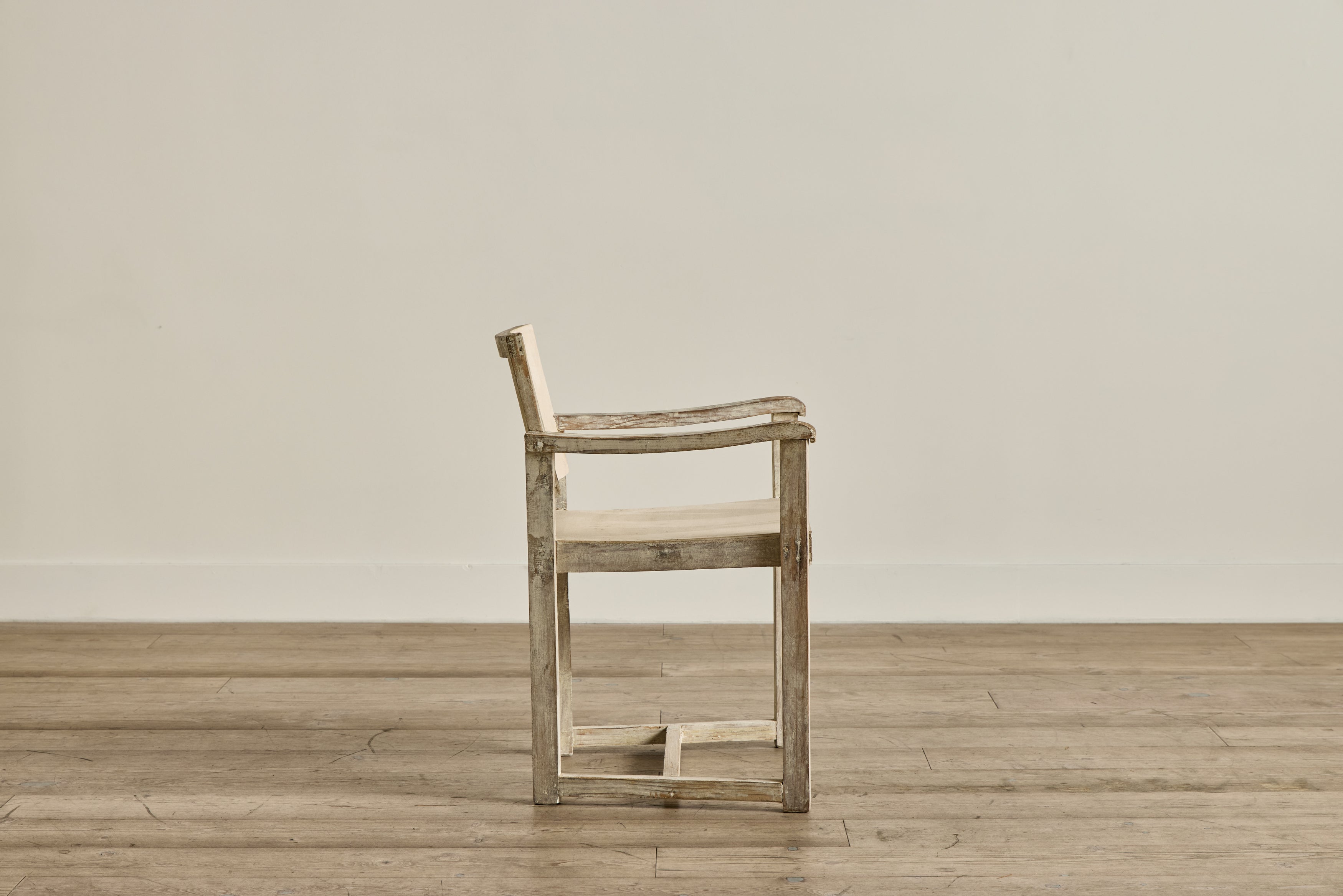 Rustic Painted Wood Side Chair