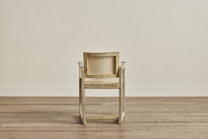 Rustic Painted Wood Side Chair