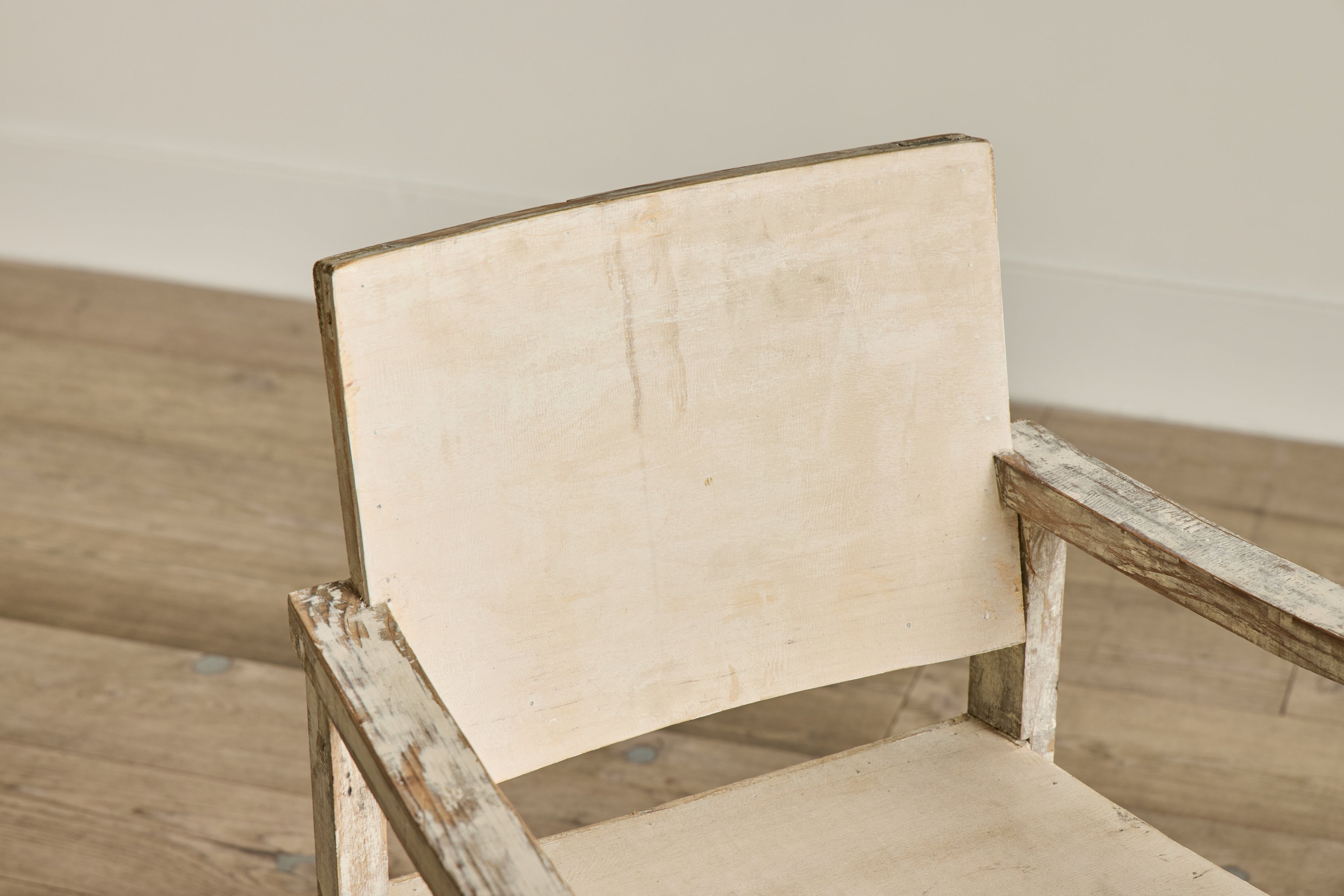 Rustic Painted Wood Side Chair