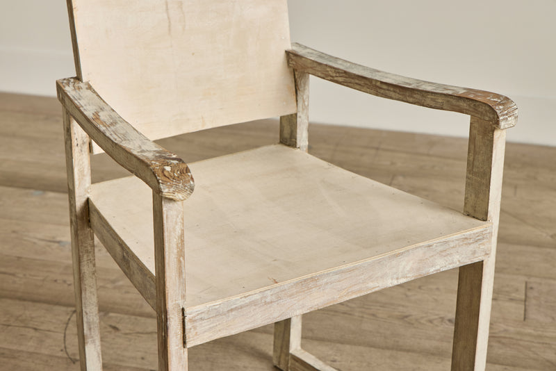 Rustic Painted Wood Side Chair