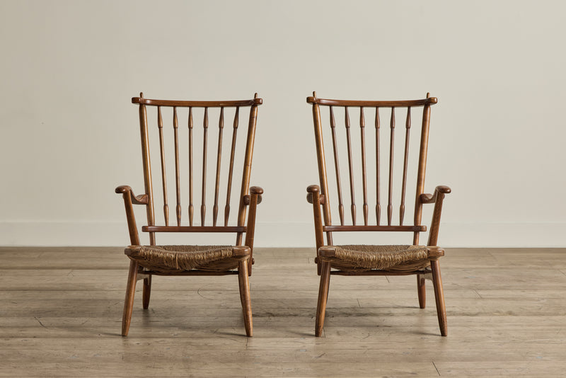 Pair of Dutch Spindle Chairs