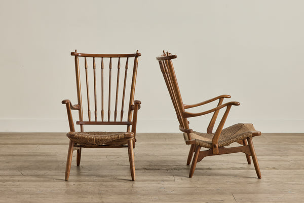Pair of Dutch Spindle Chairs