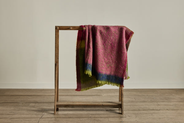 Mohair Throw in Tourmaline