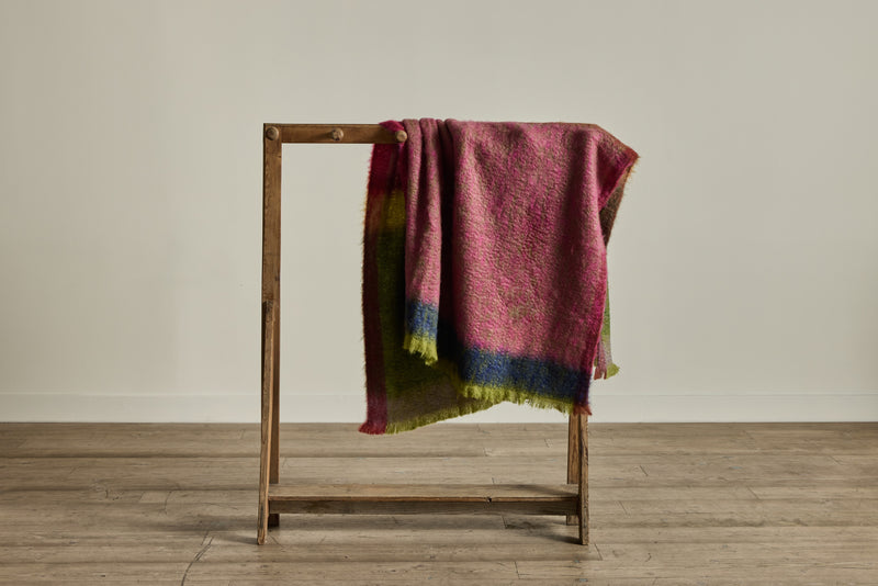 Mohair Throw in Tourmaline
