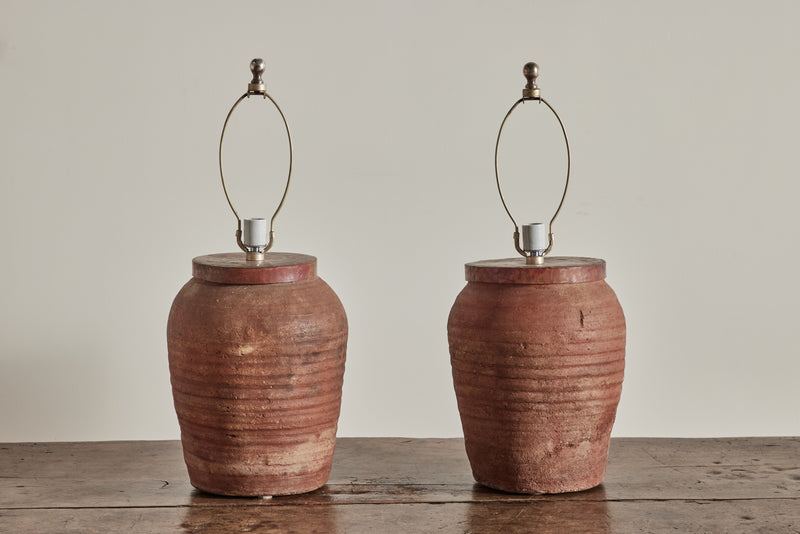 Honey Jar Lamp with Silver Shade