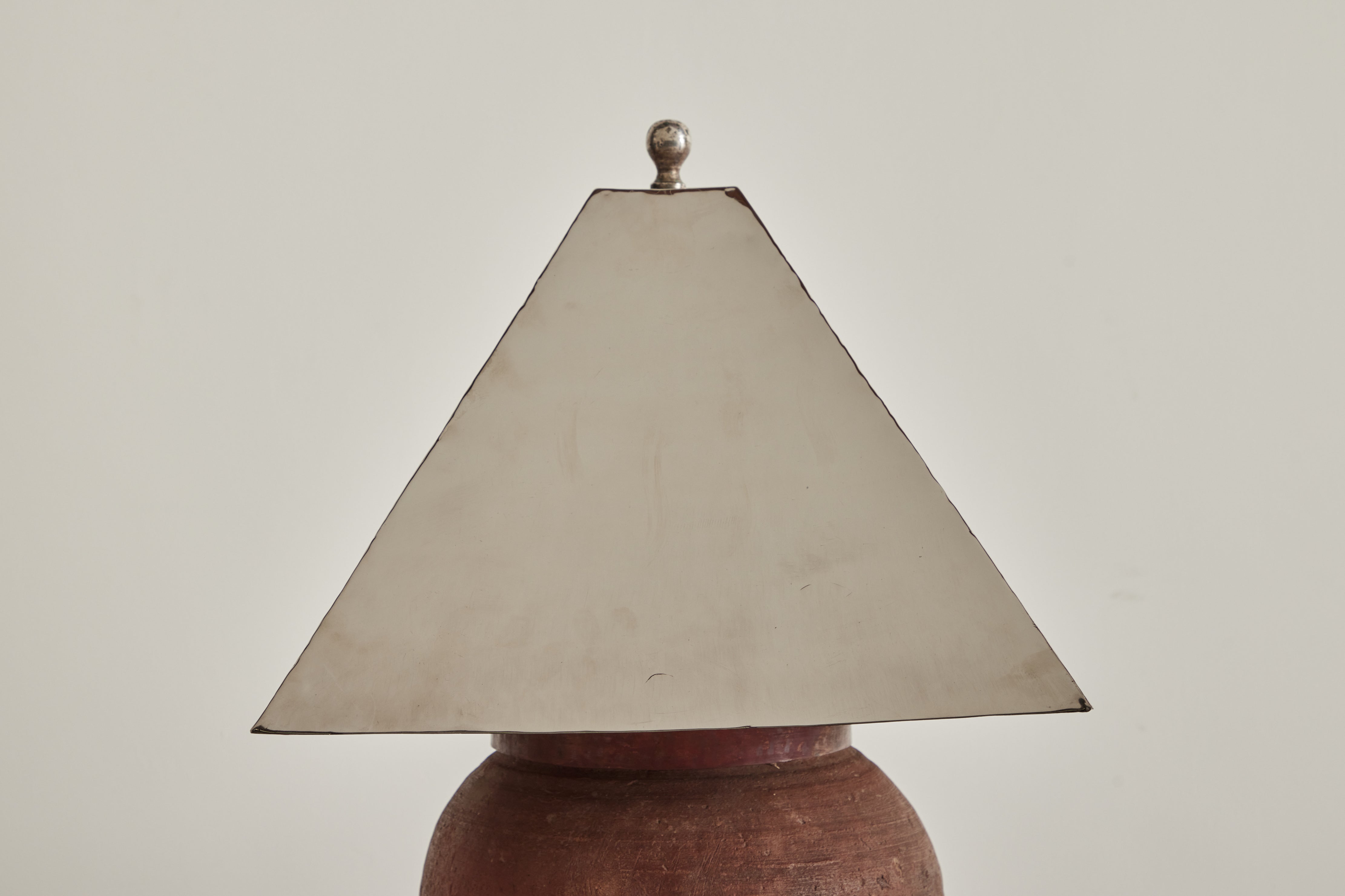 Honey Jar Lamp with Silver Shade