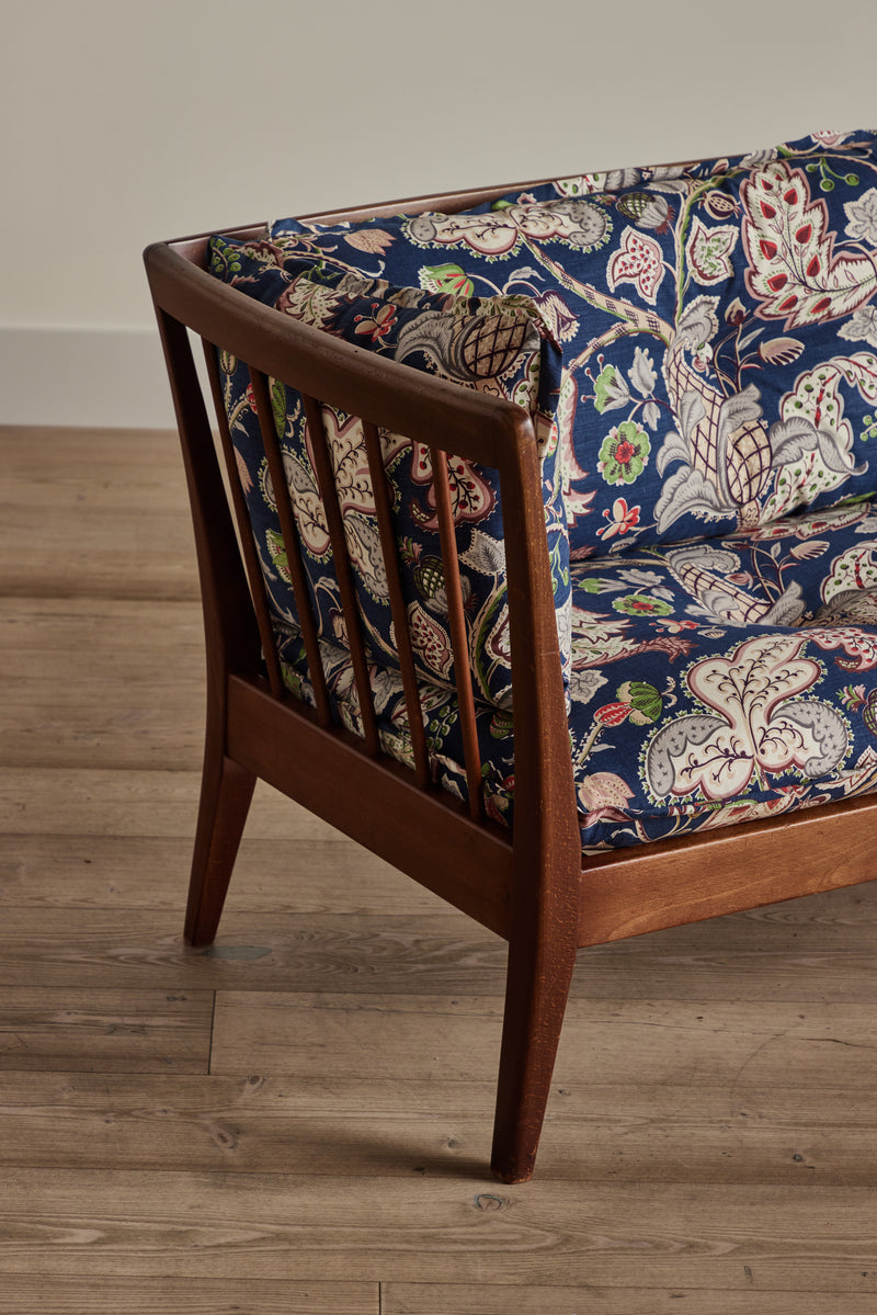 Danish Spindle Back Settee