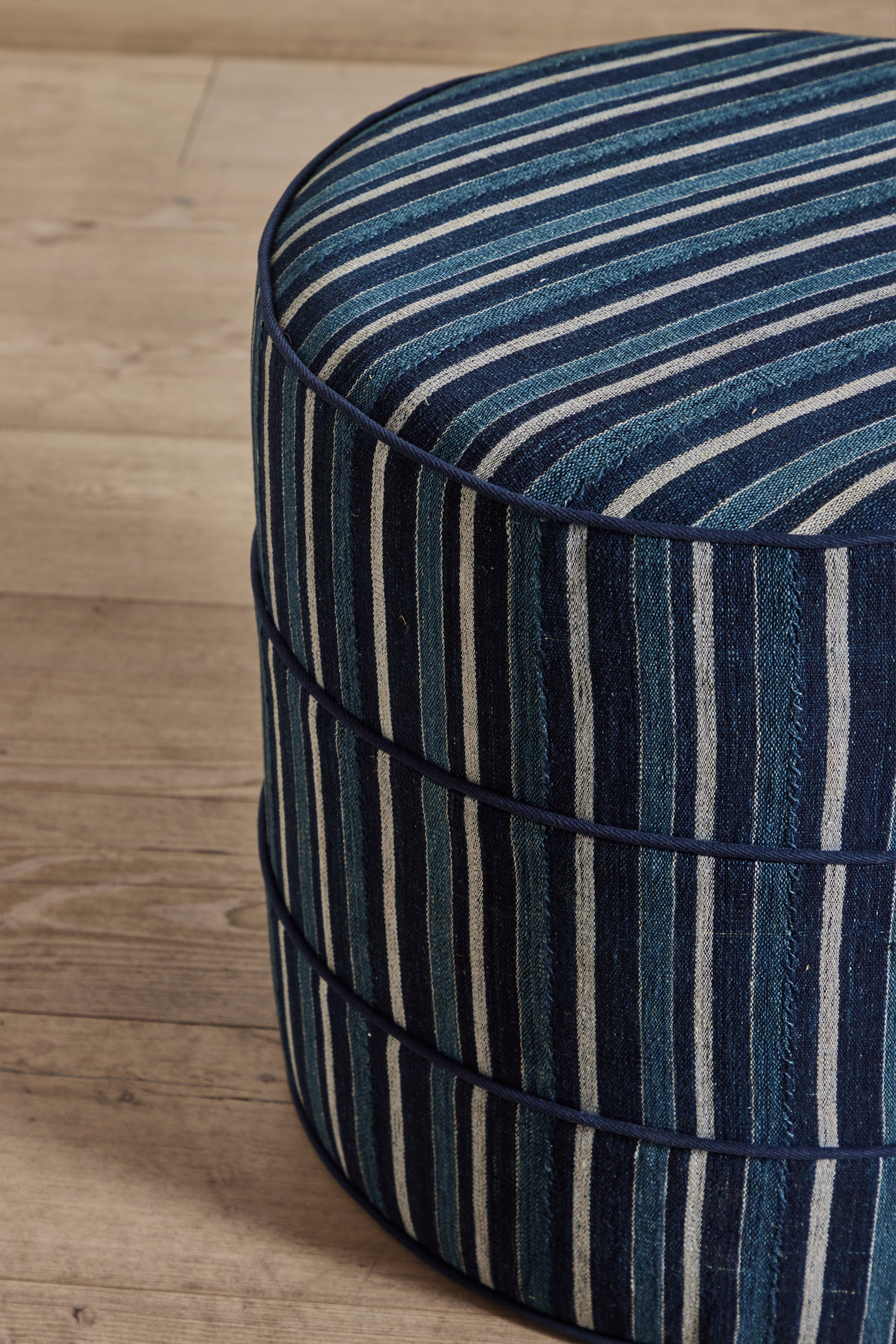 Nickey Kehoe 17" Round Hassock - In Stock