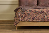 Aubergine Hash Stripe Quilt