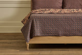 Aubergine Hash Stripe Quilt