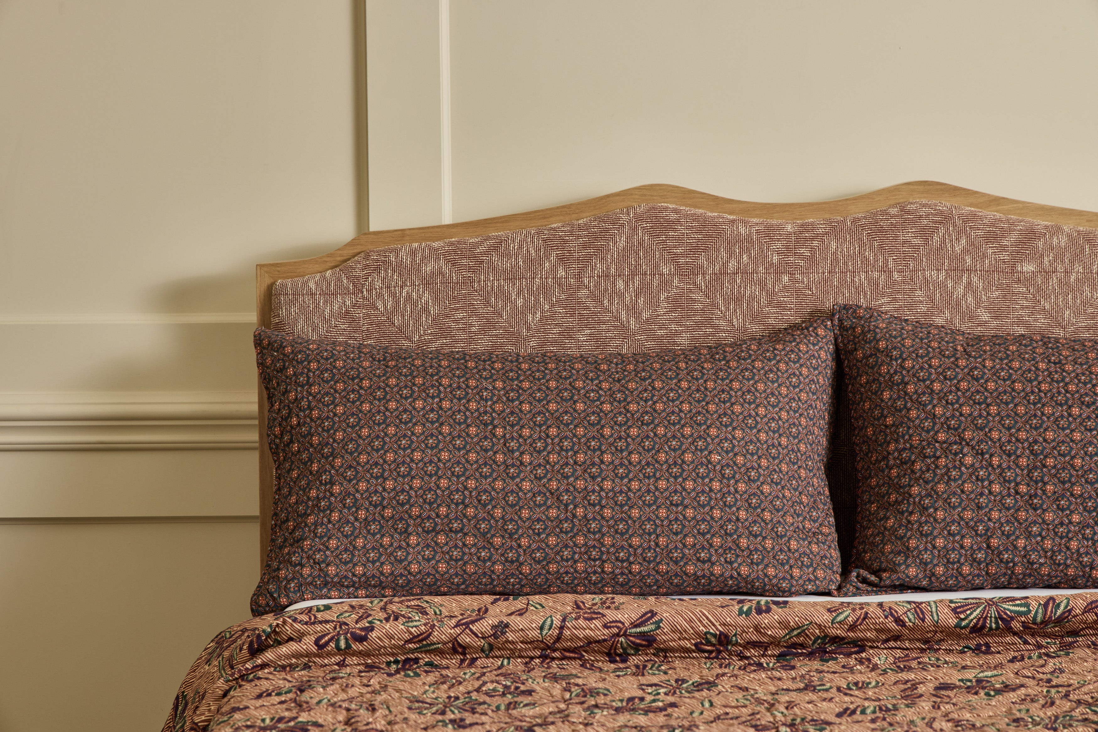 Aubergine Kerchief Shams, Set of 2