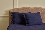 Hazel Ruffled Shams in Indigo