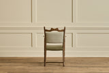 Set of 6 Dark Oak & Leather Chairs