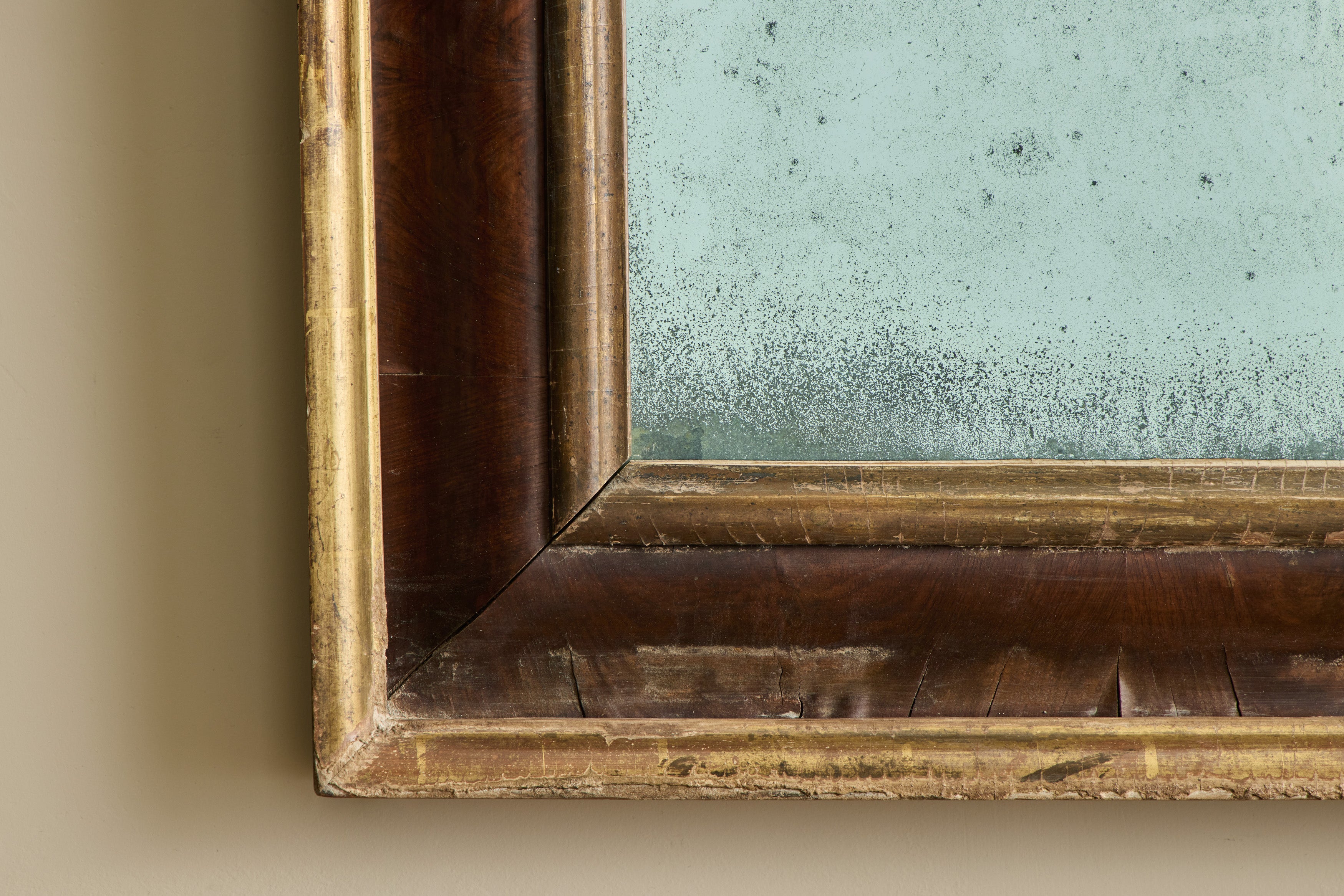 19th Century Wood Frame Mirror