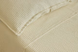 Hudson Ribbed Sham in Cream