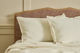 Hudson Ribbed Sham in Cream