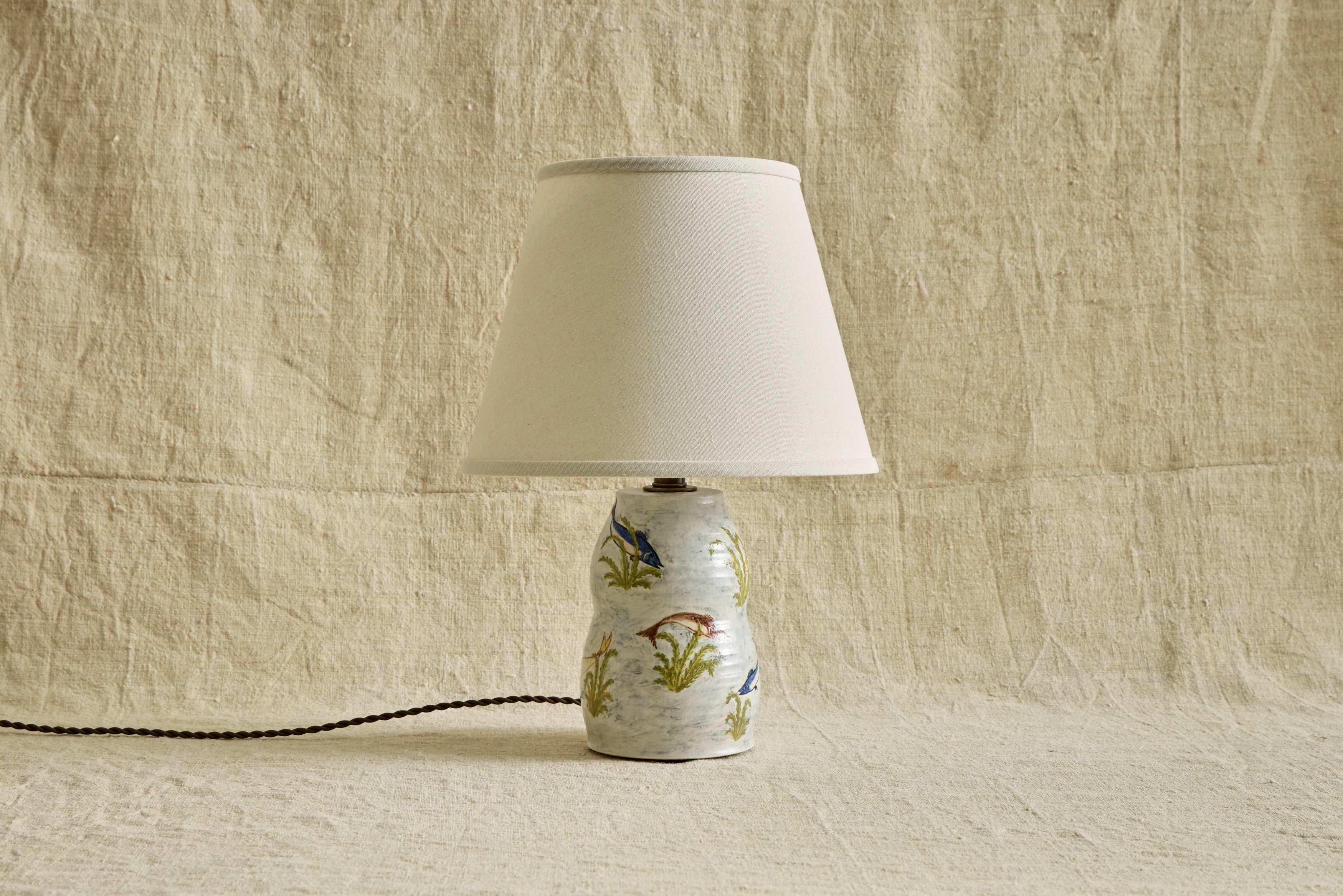 Shown with Beige Linen Lampshade 
