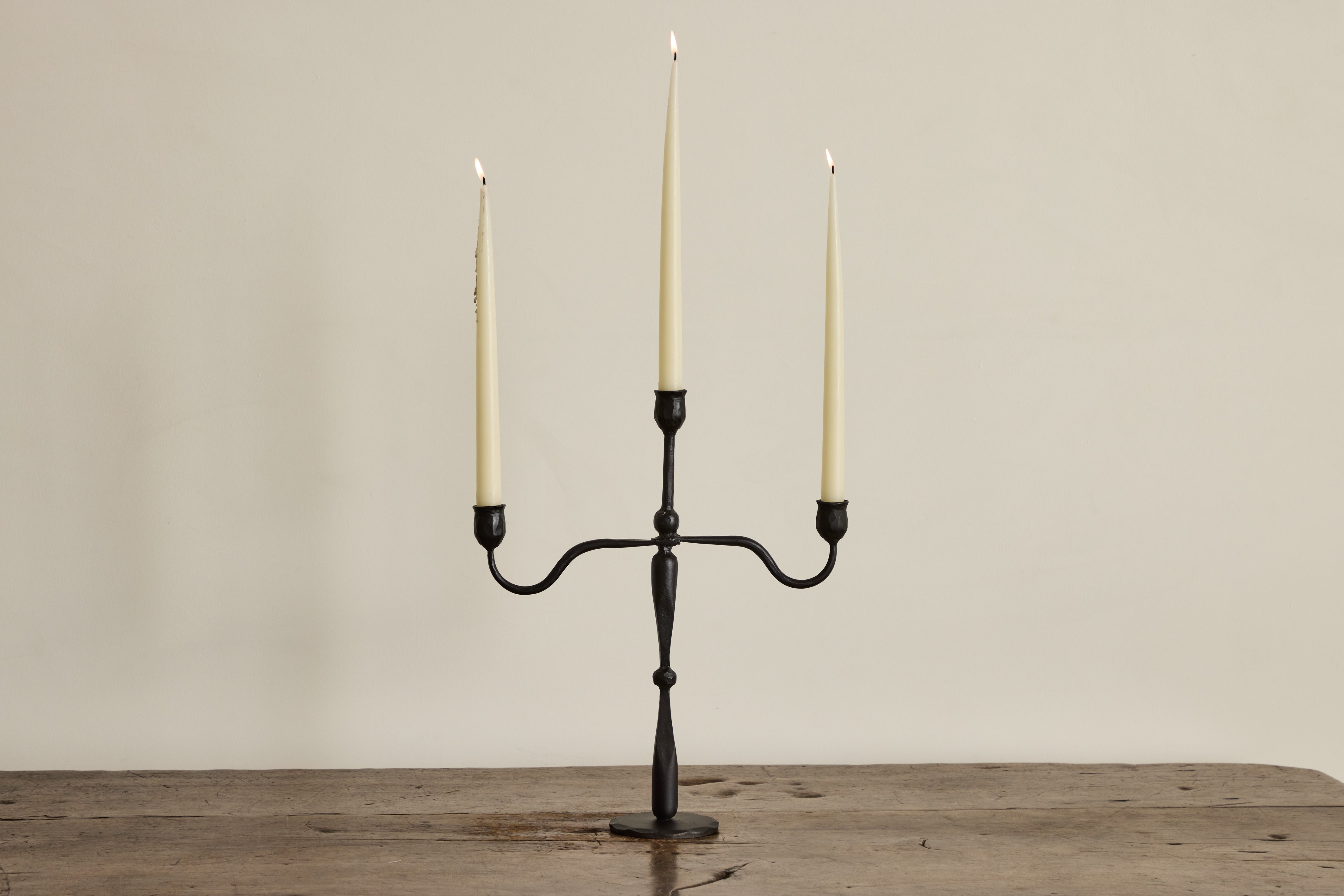 Nickey Kehoe Forged Iron Candelabra