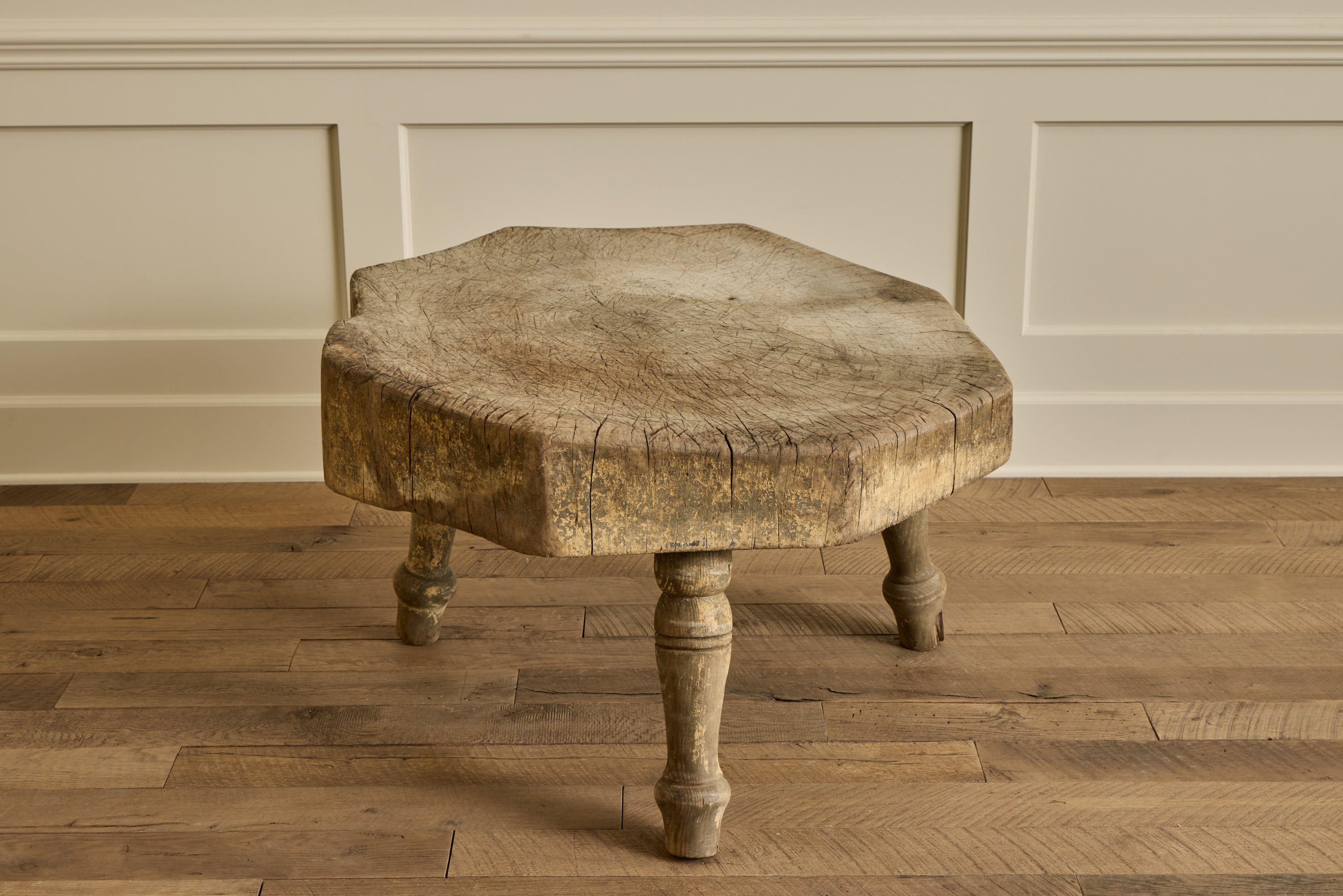 Butcher Block Side Table