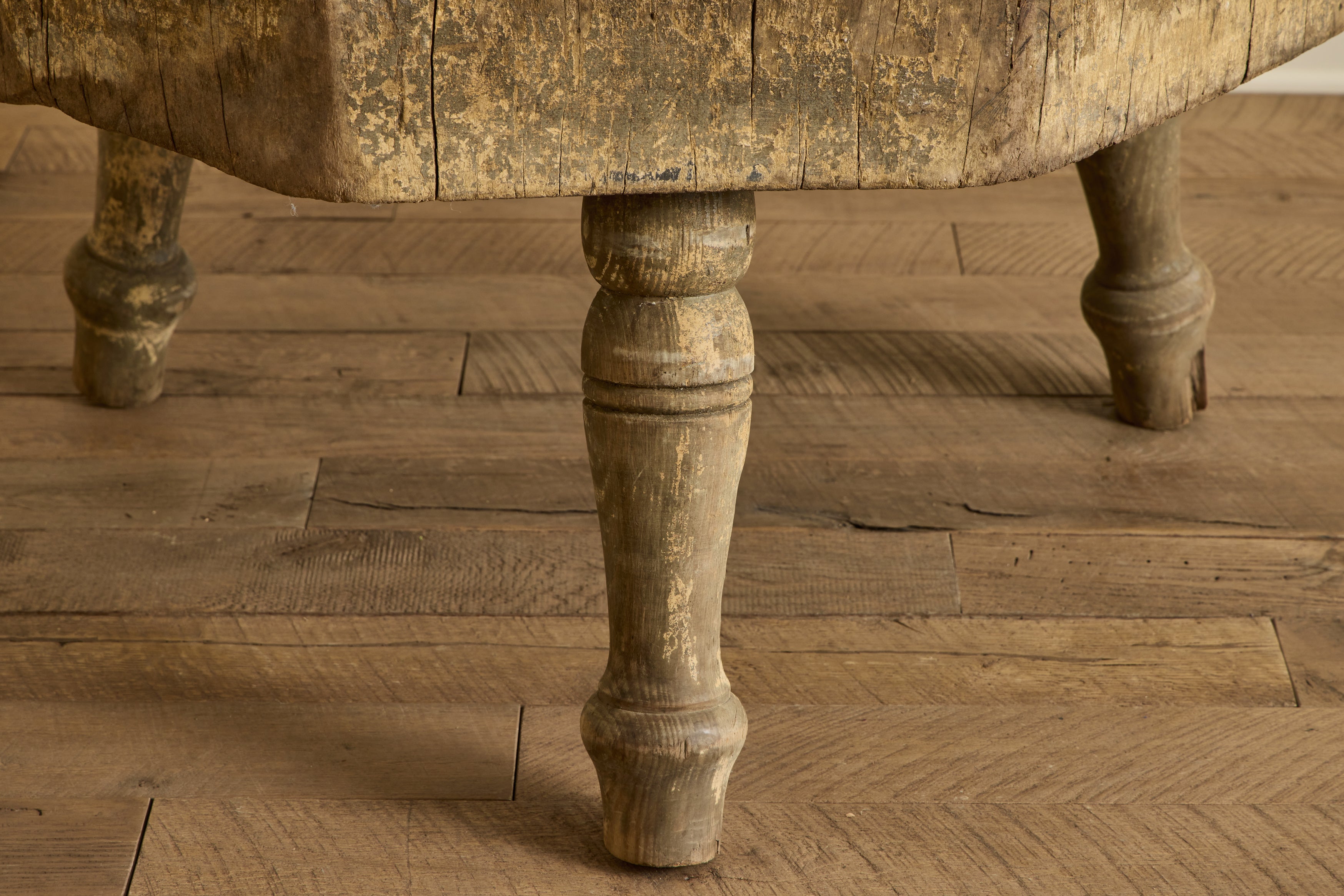 Butcher Block Side Table