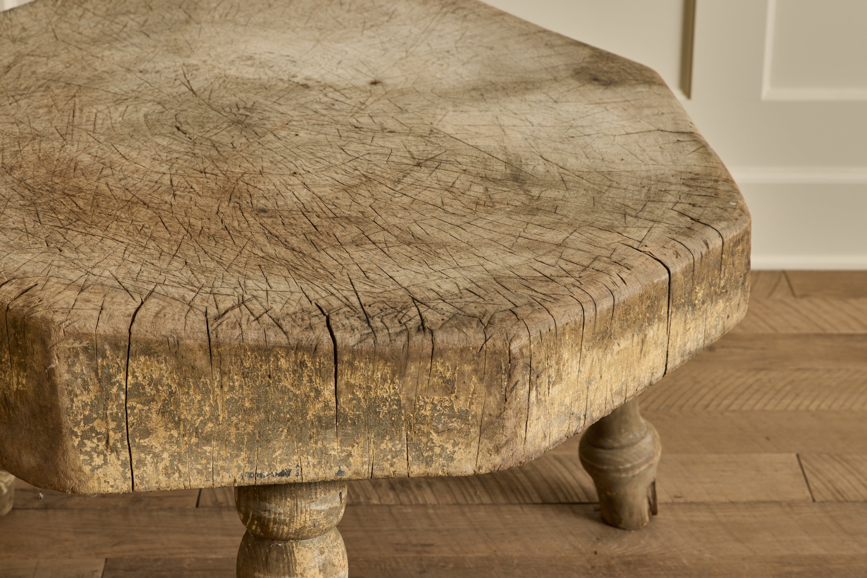 Butcher Block Side Table