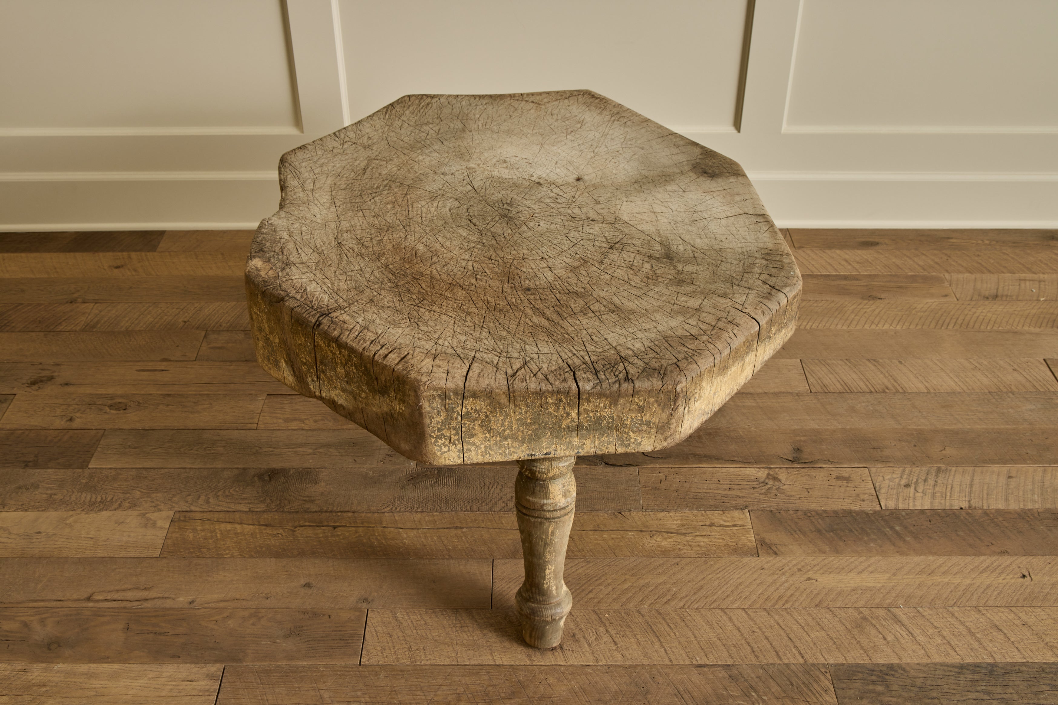 Butcher Block Side Table