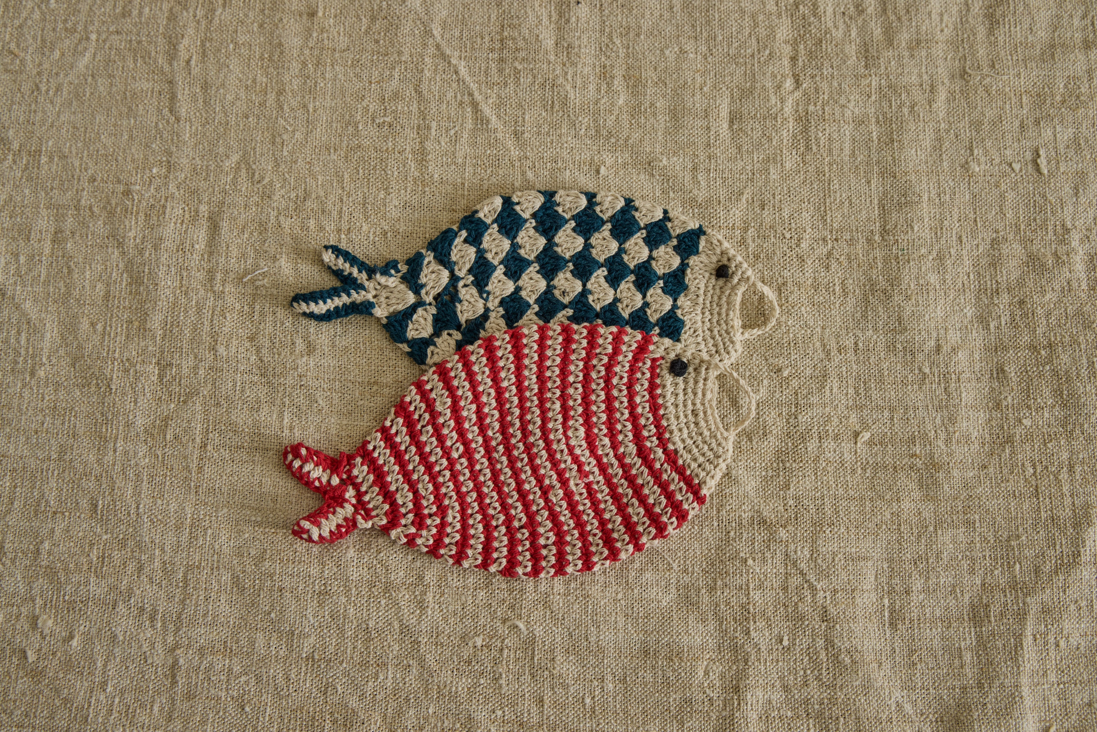 Tawashi Little Fish Dishcloths, Set of 2