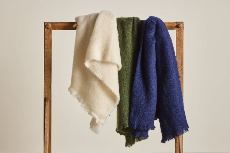 Nickey Kehoe Mohair Throw (Multiple Colors)