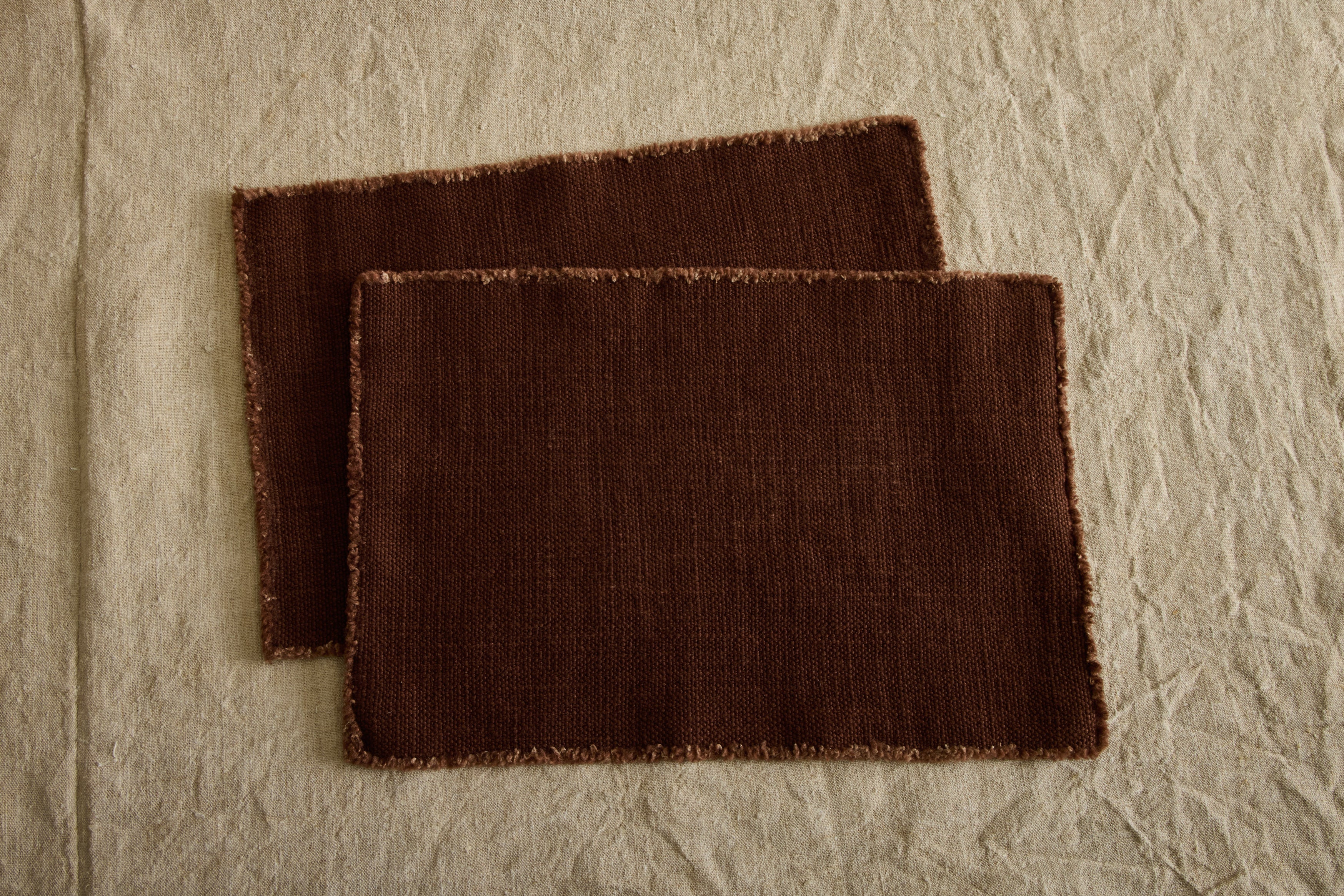 Linen Placemat, Walnut