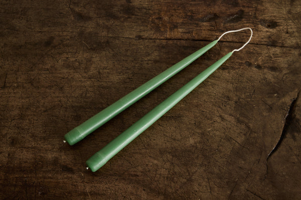 Beeswax Tapers, Sage