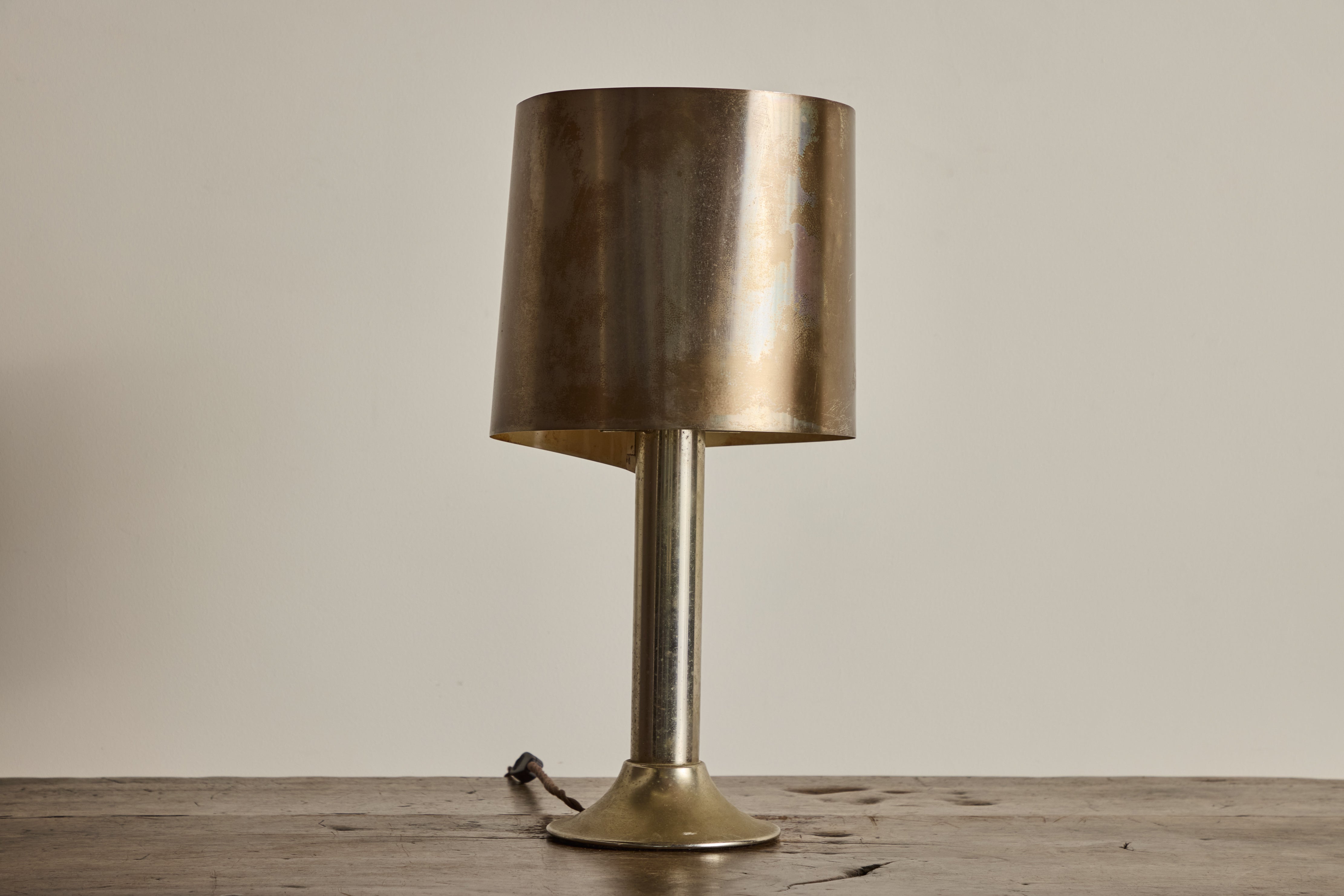 Mid Century Brass Table Lamp