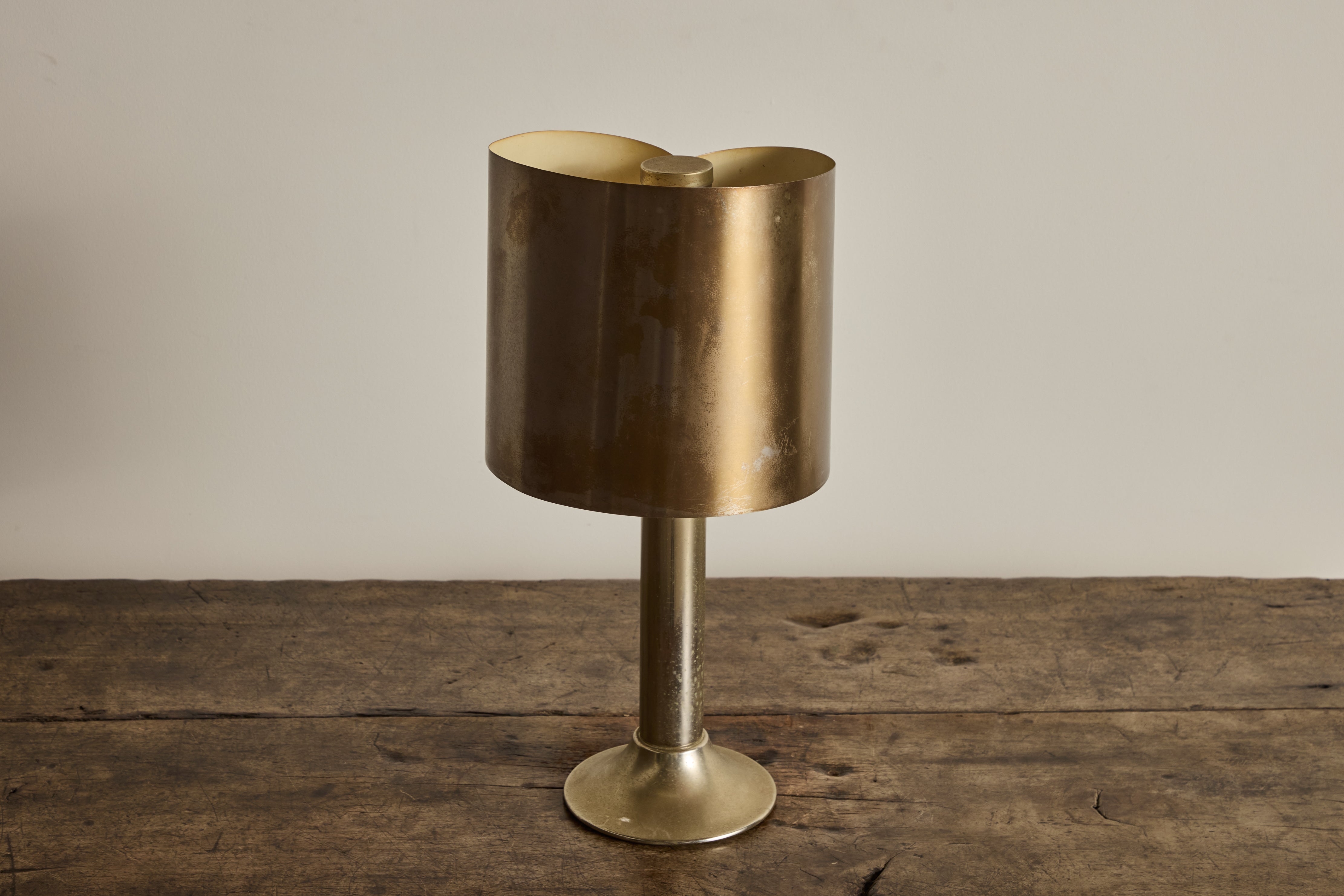 Mid Century Brass Table Lamp