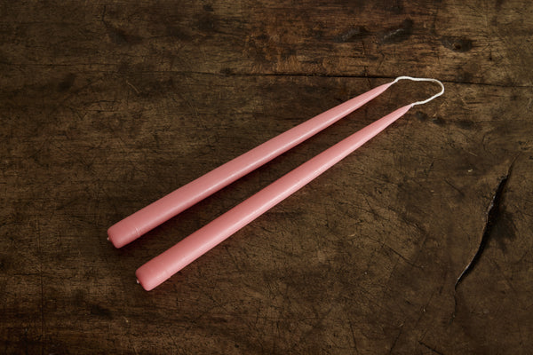 Beeswax Tapers, Rose