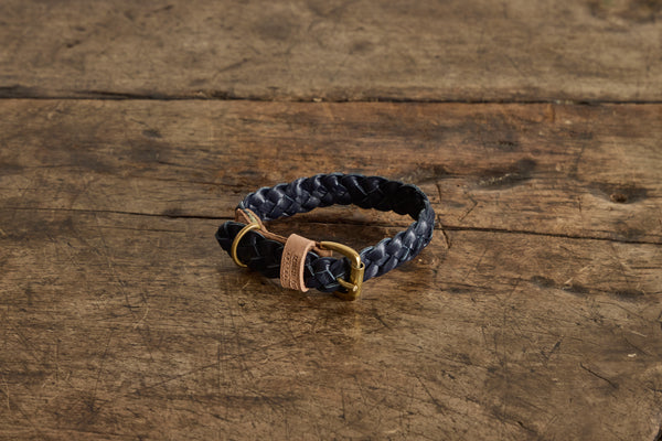 Braided Windsor Collar, Navy