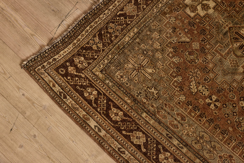 Brown Shiraz Rug 5'5 x 8'3