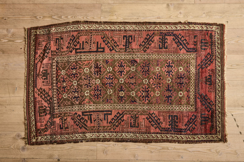 Tribal Baluch Rug 2'10 x 4'8