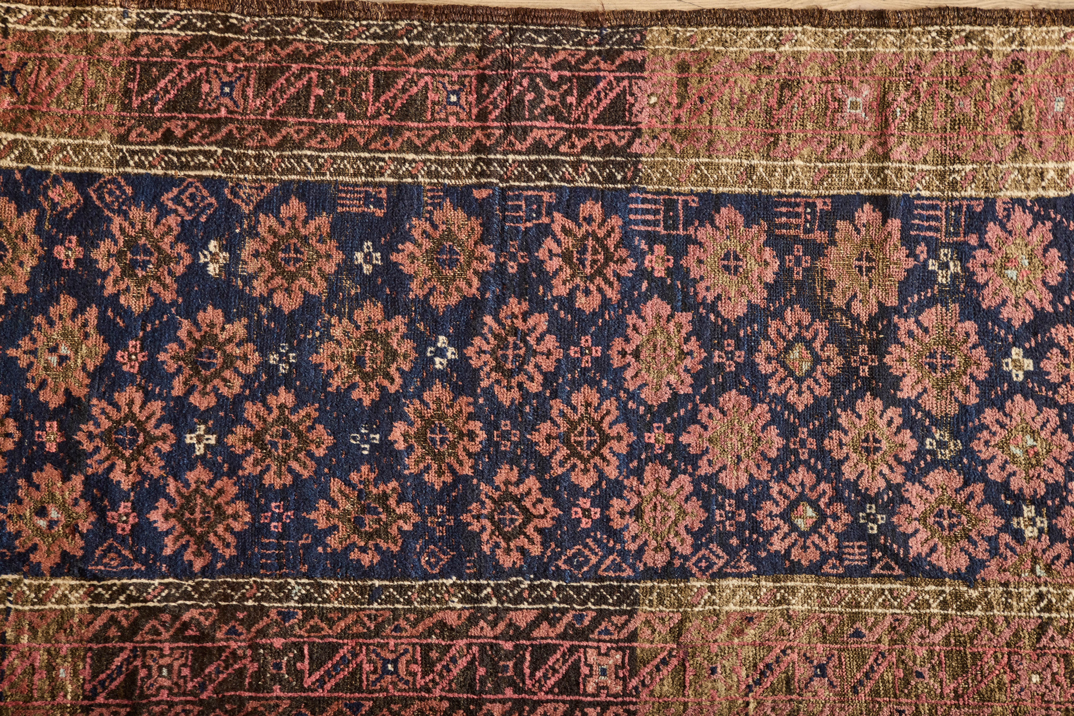 Floral Baluch Throw Rug 2'9 x 5'4