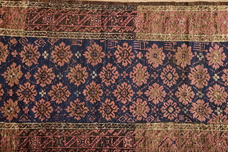 Floral Baluch Throw Rug 2'9 x 5'4