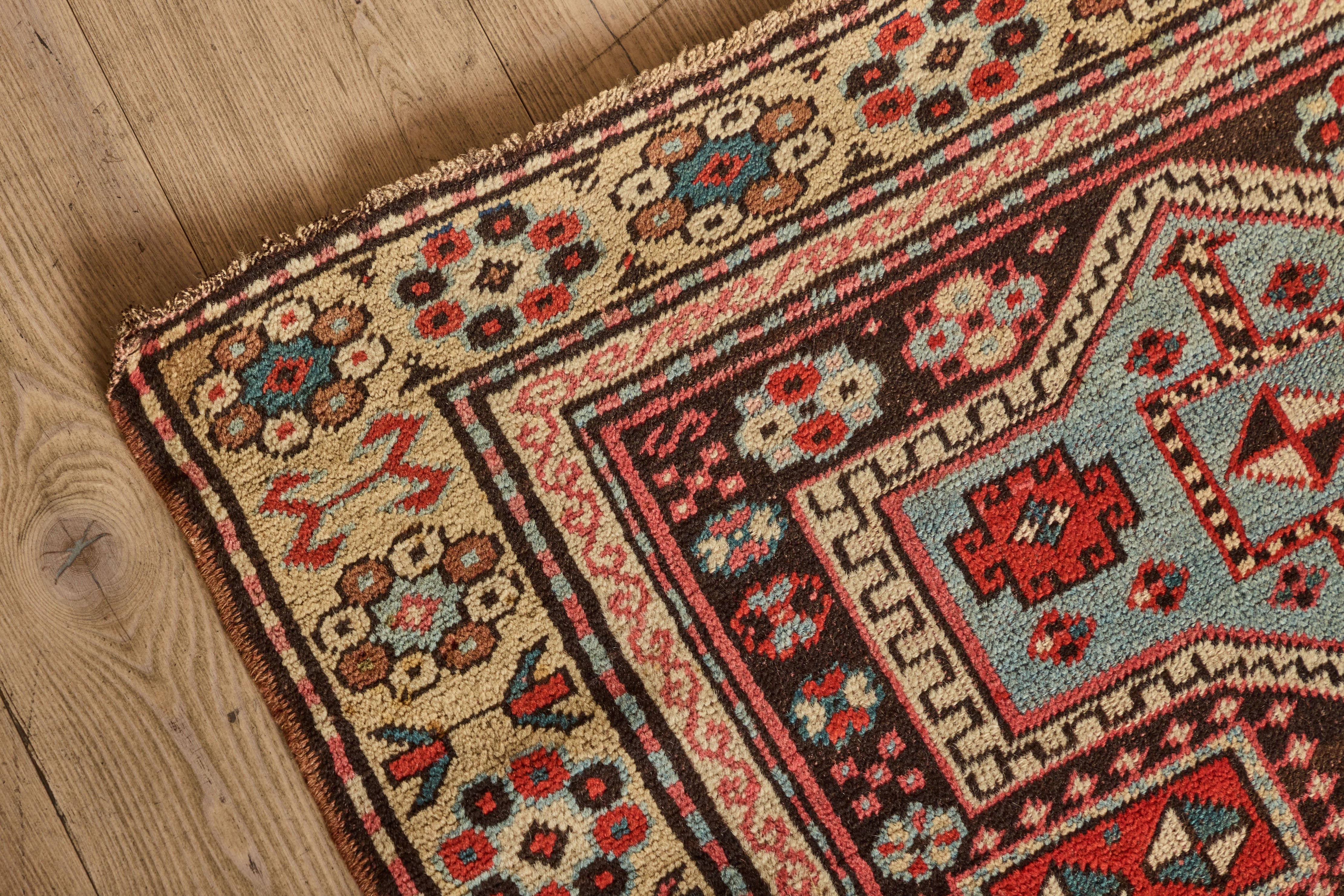 Kazak Throw Rug 3'5 x 4'3