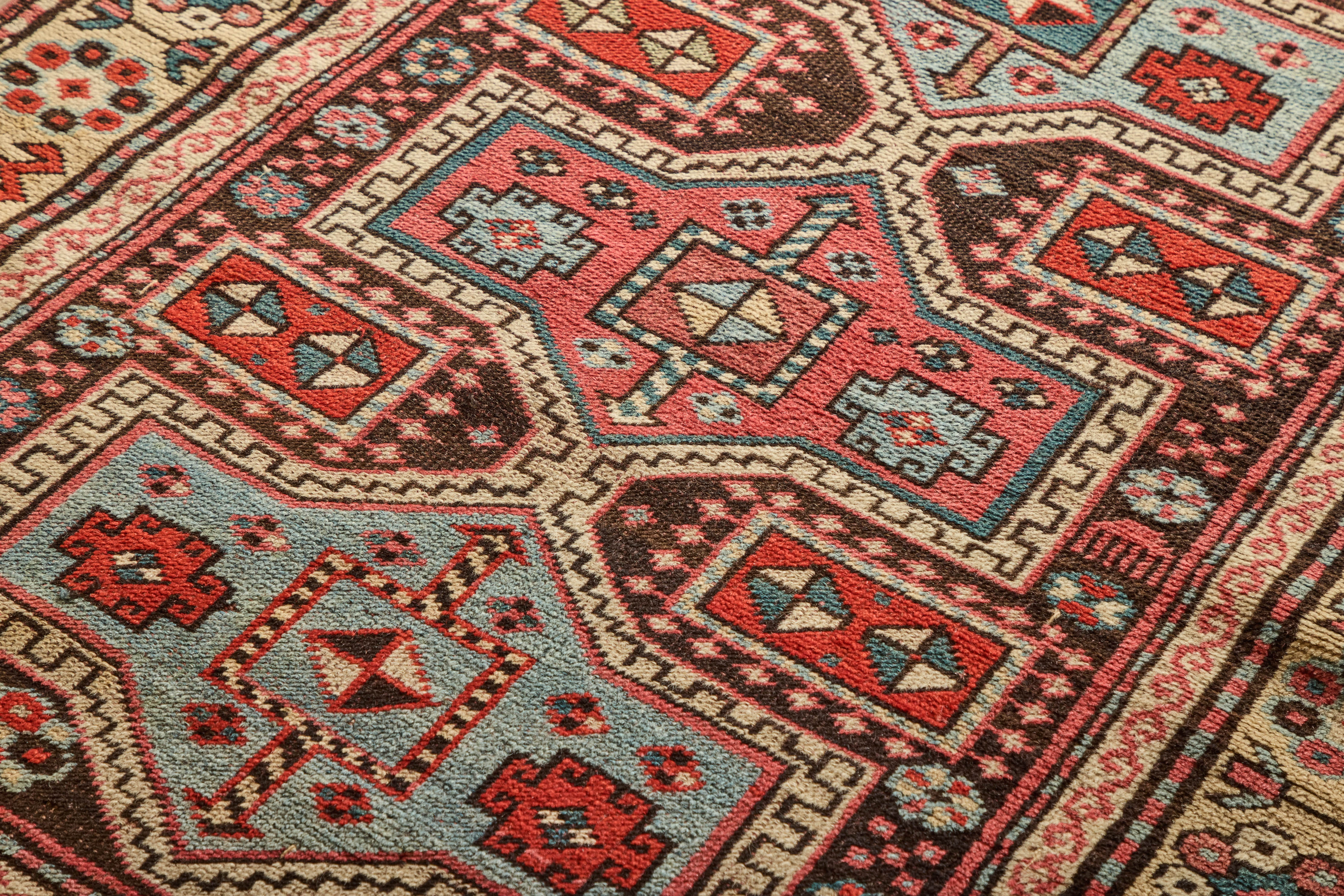 Kazak Throw Rug 3'5 x 4'3