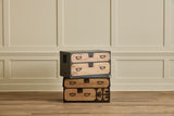 2 Piece Black Case Tansu Chest