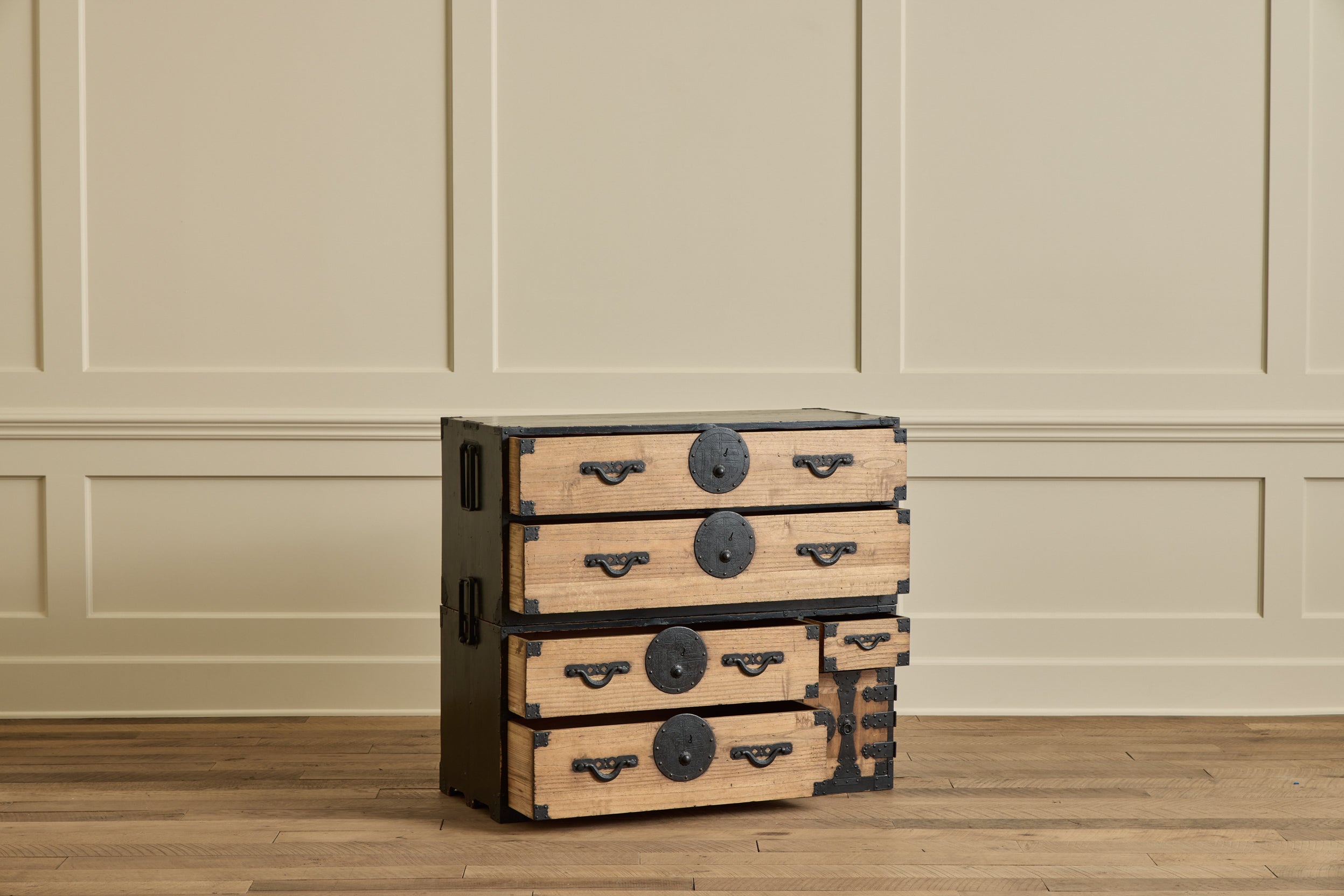 Yamagata Black Case 2 Piece Tansu Chest