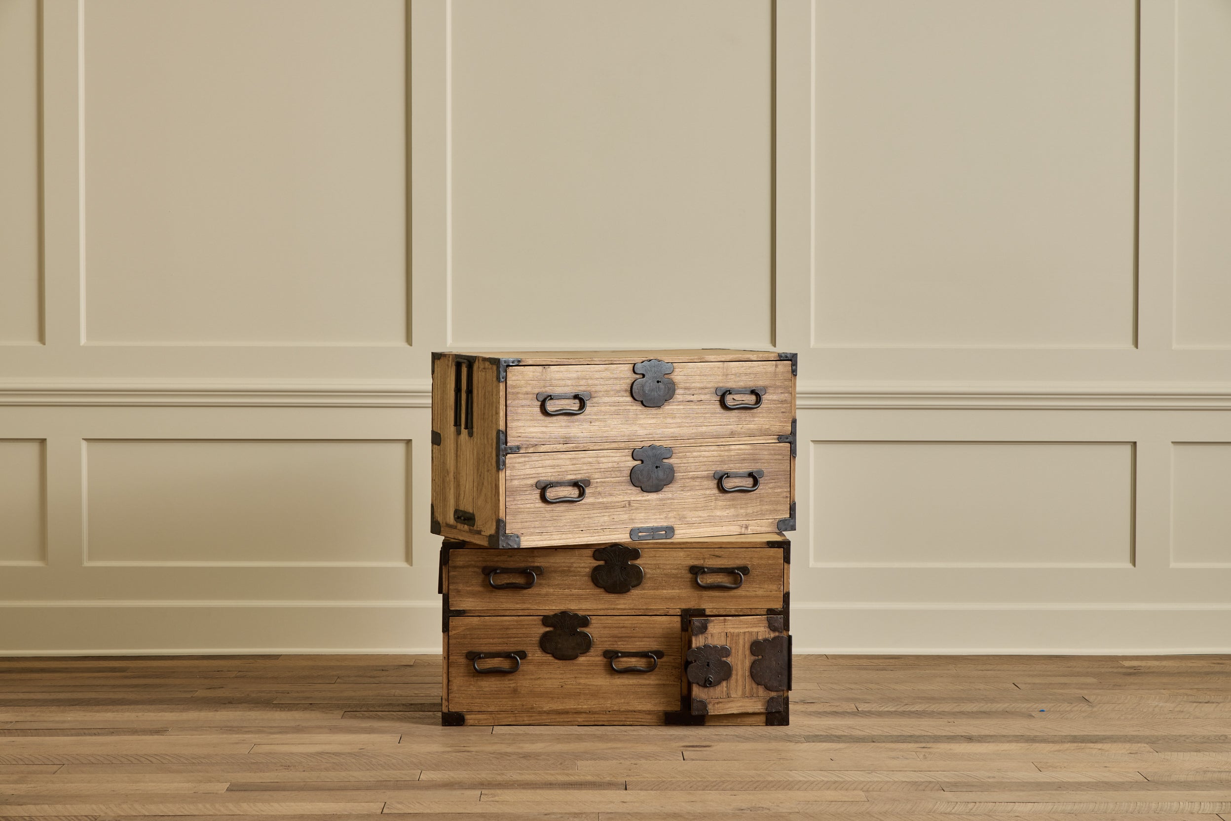 Kiri Wood 2 Piece Tansu Chest