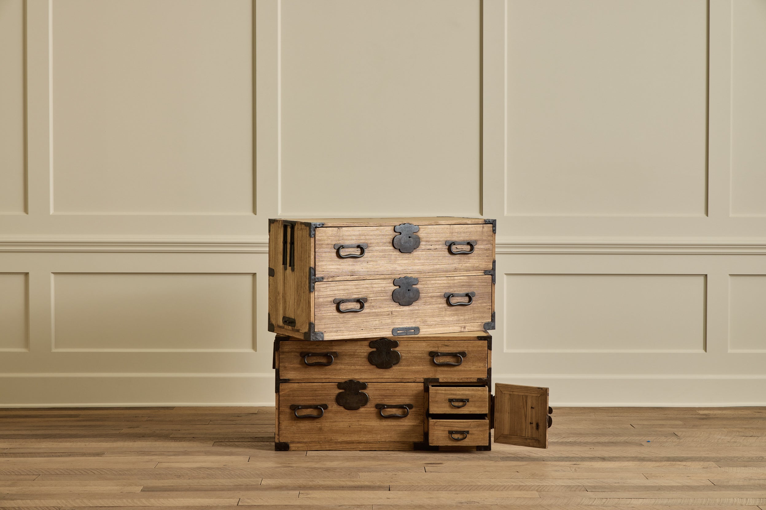 Kiri Wood 2 Piece Tansu Chest