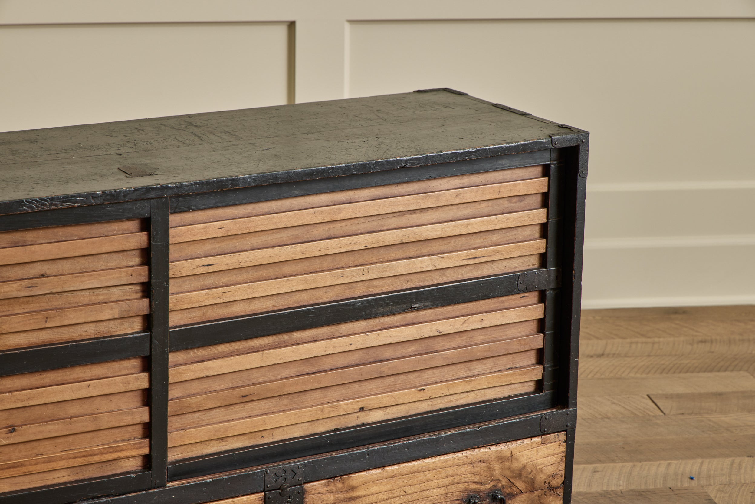 19th Century Long Kiri Tansu Chest