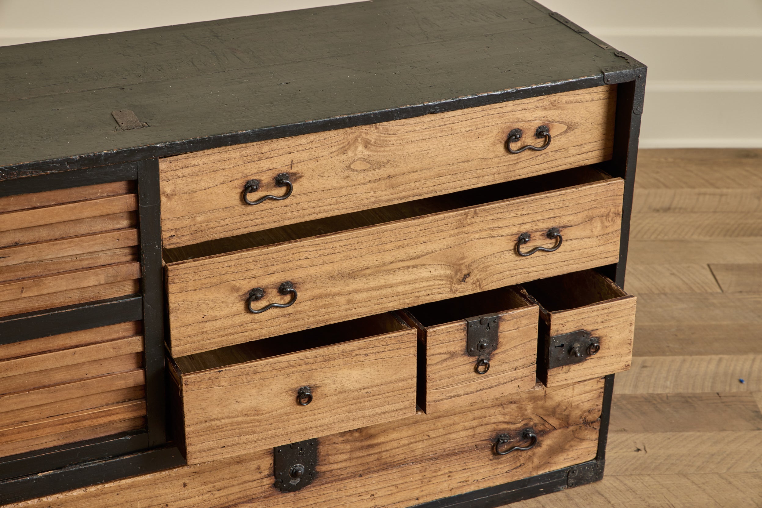 19th Century Long Kiri Tansu Chest